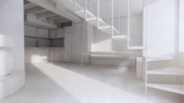 Modélisation 3D Blanche d’une Maison d'environ 200m2