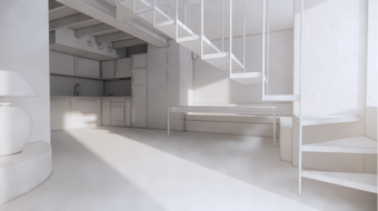 Modélisation 3D Blanche d’une Maison d'environ 200m2