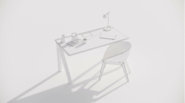 Modélisation 3D Blanche et Rendus de mobiliers