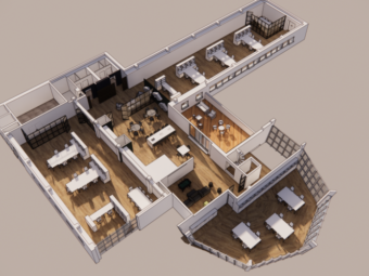 Modélisation et Rendus du siège du Groupe Olano